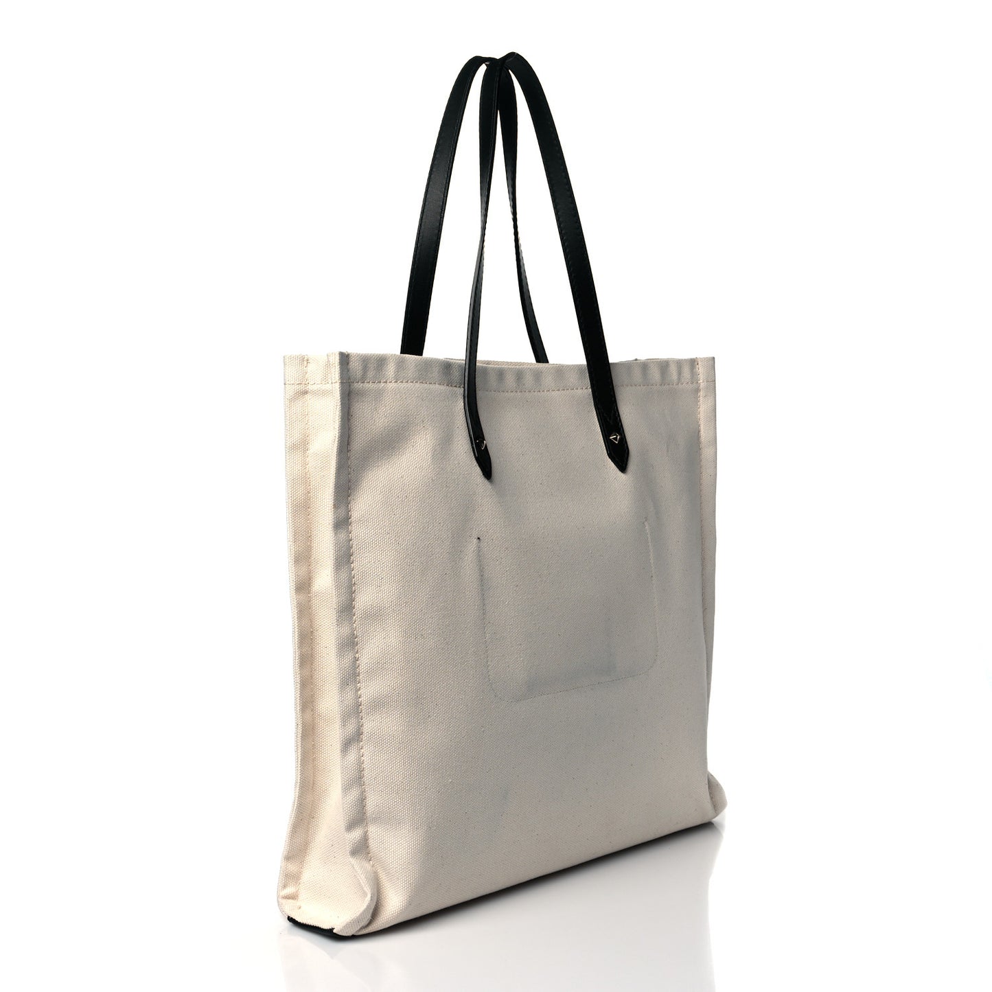 Canvas Logo Tote Natural Black
