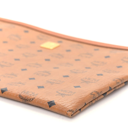 MCM Visetos Heritage Large Pouch Cognac 9 of 9