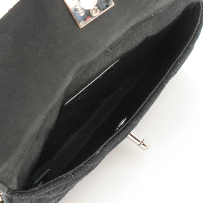 Chanel Jersey Quilted Extra Mini Flap Black 5 of 7