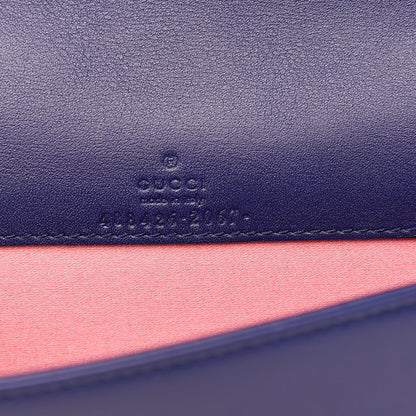 Gucci Velvet Matelasse GG Marmont Mini Bag Cobalt Blue 6 of 12
