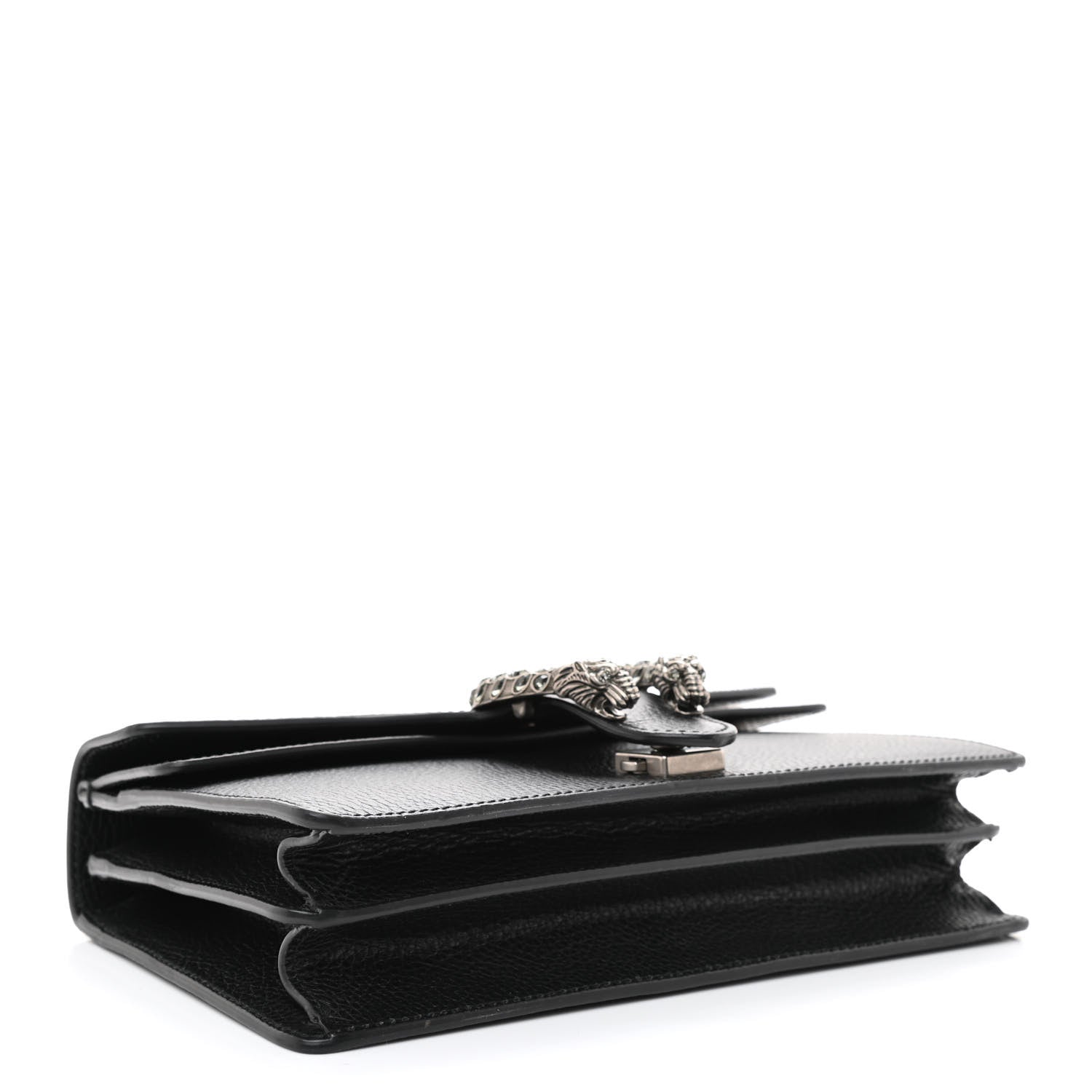 Gucci Pebbled Calfskin Small Dionysus Shoulder Bag Black 4 of 9