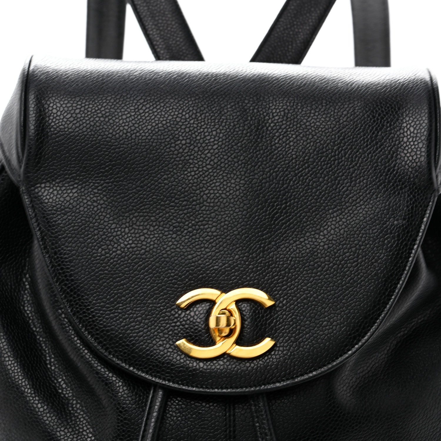 Chanel Caviar Triple CC Backpack Black 11 of 17