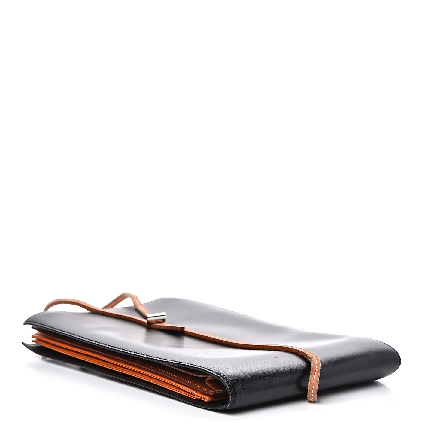 Box Tote Black Orange