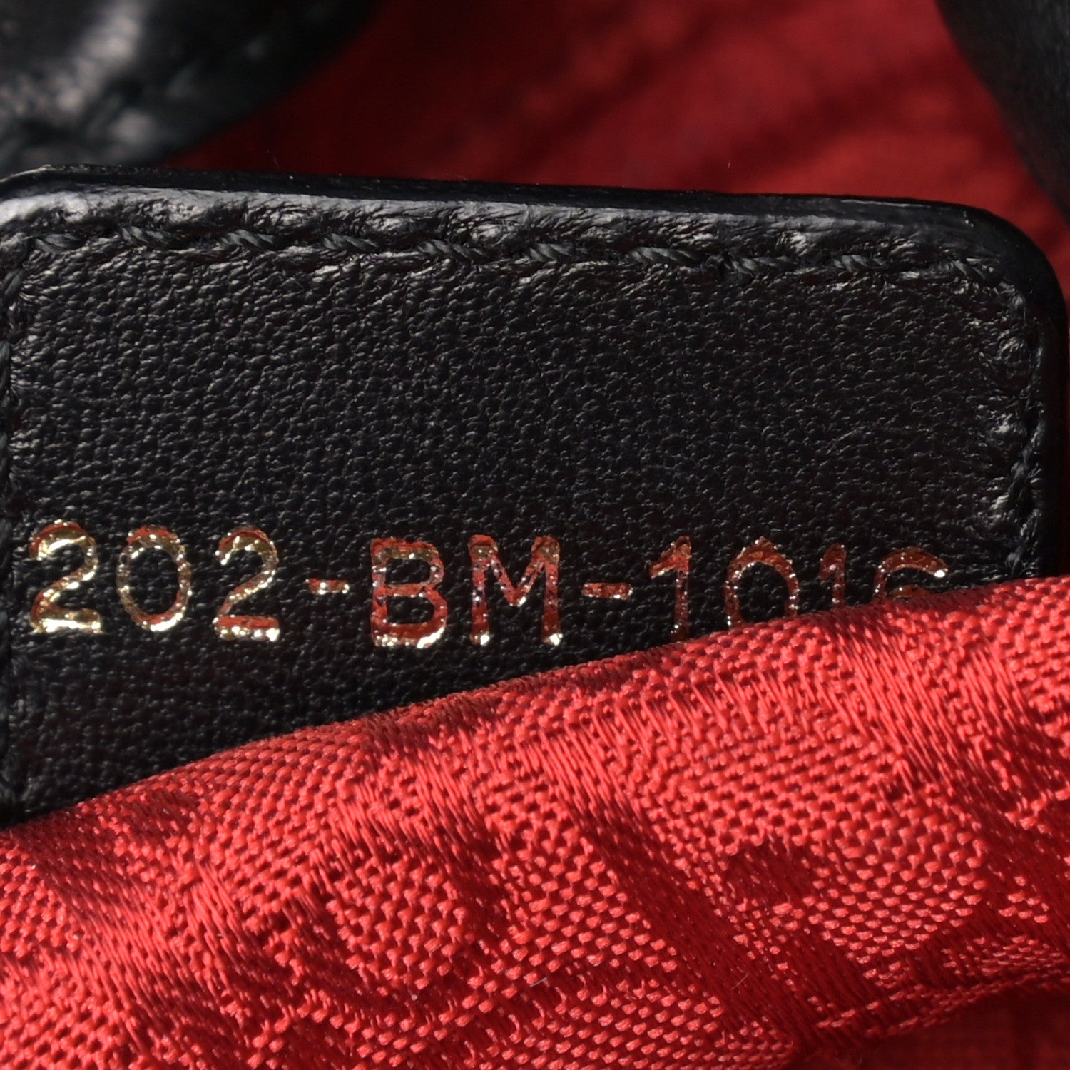 Christian Dior Lambskin Cannage Drawstring Bag Black 7 of 11