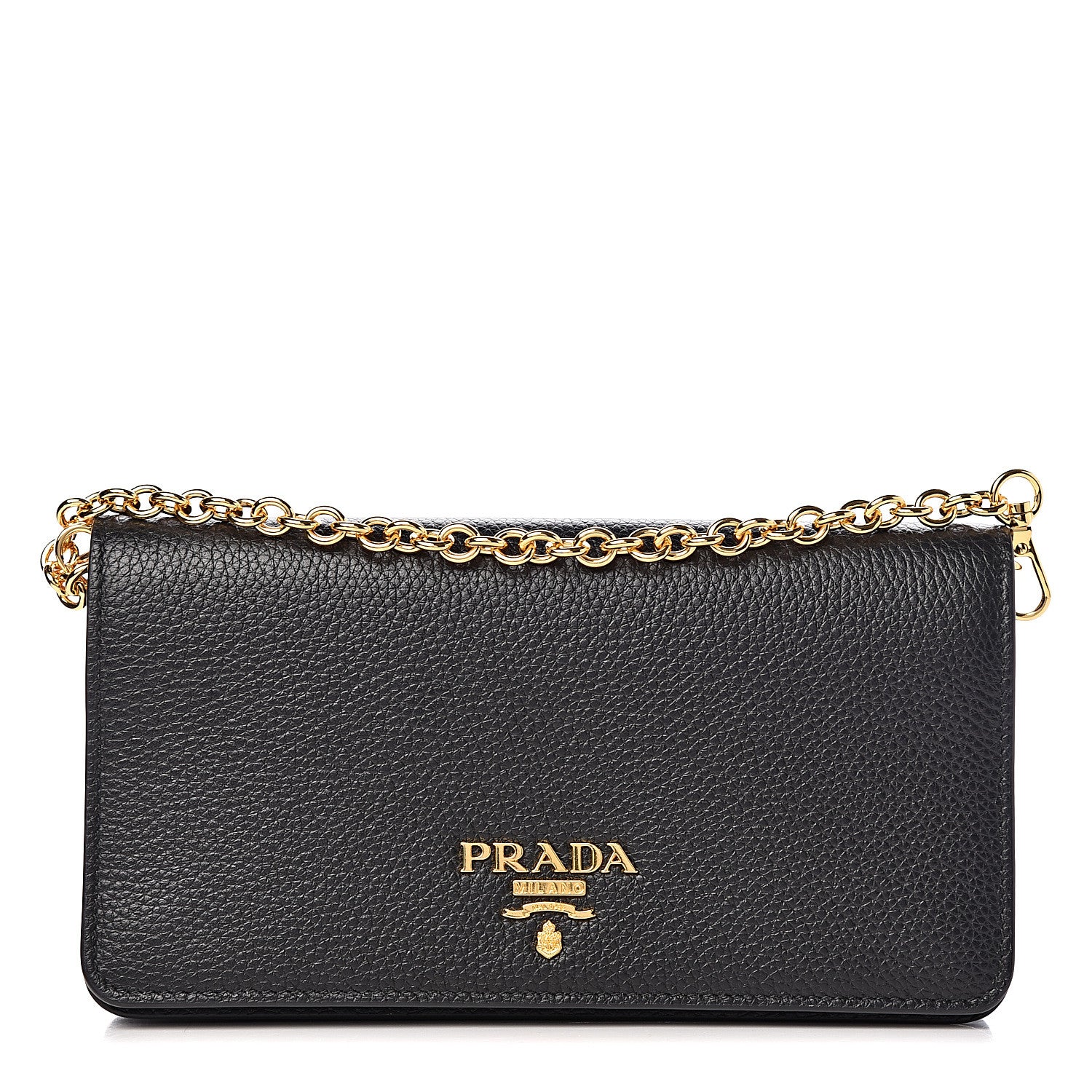 Prada Vitello Daino Mini Crossbody Bag Black 1 of 11