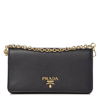 Prada Vitello Daino Mini Crossbody Bag Black 1 of 11