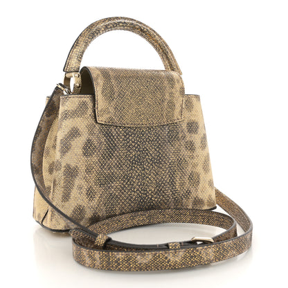 Louis Vuitton Metallic Lizard Capucines Mini Gold 3 of 9