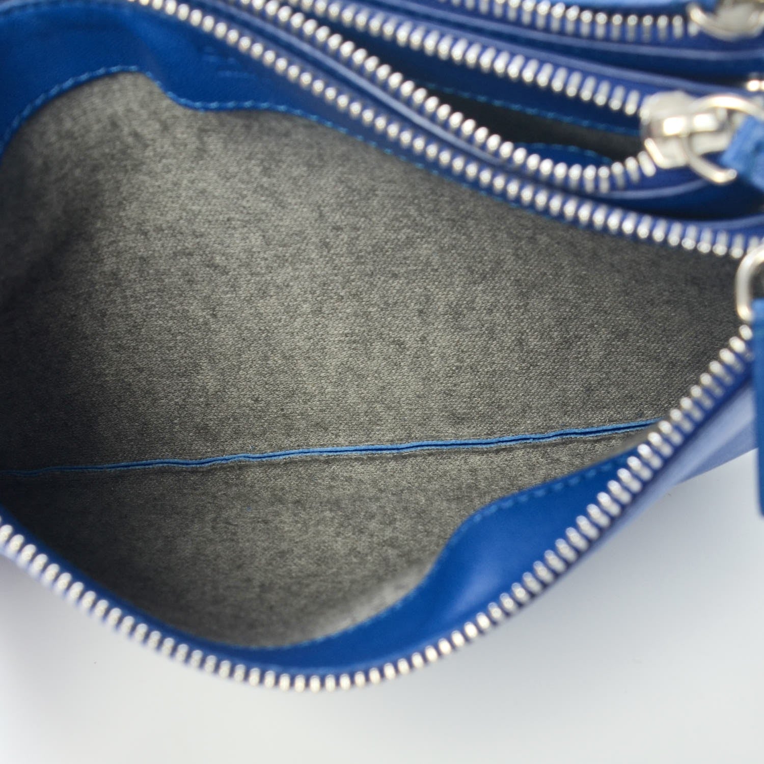 Celine Lambskin Small Trio Crossbody Bag Electric Blue 7 of 9