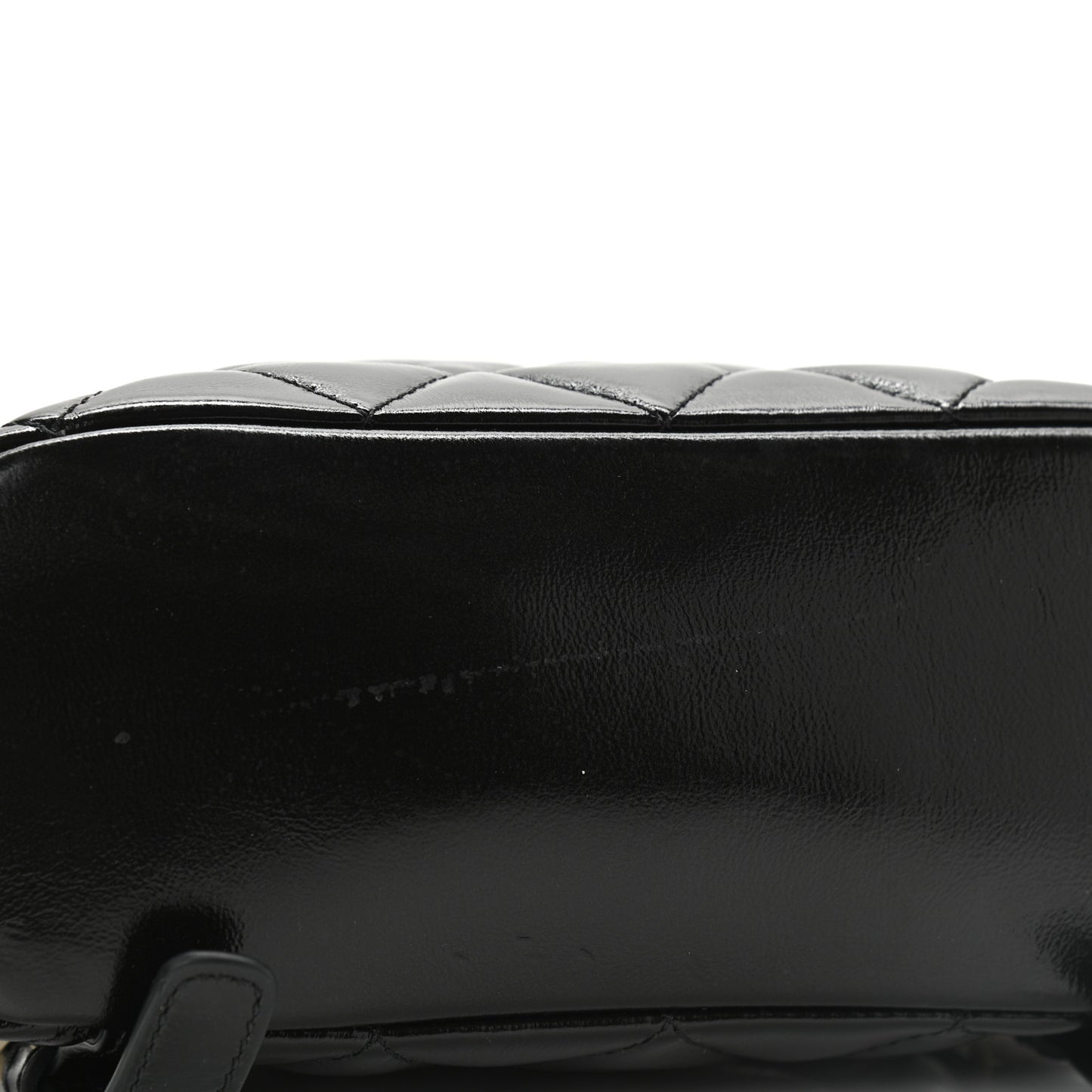 Shiny Calfskin My Pocket Backpack Black