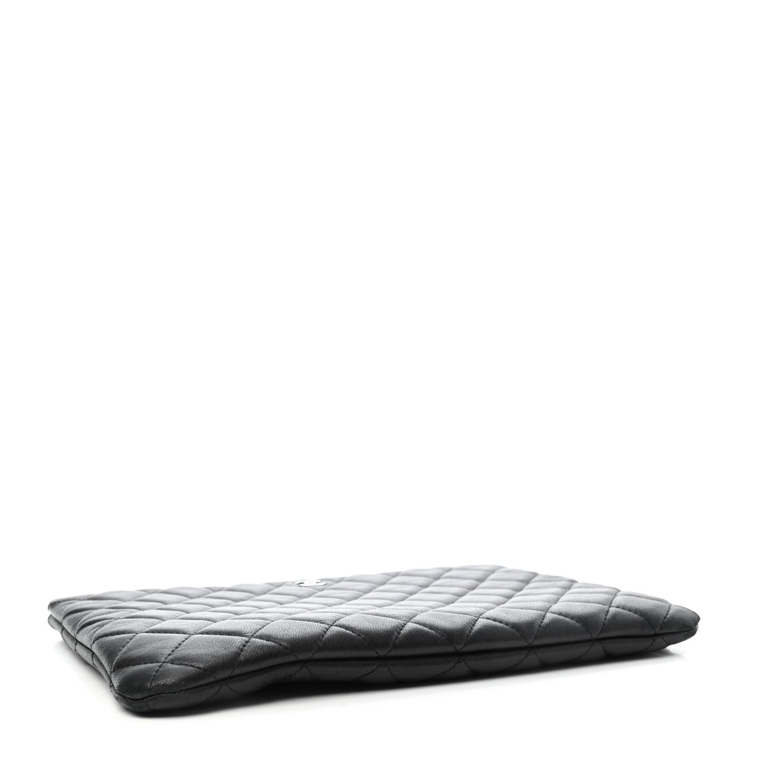 Chanel Lambskin Quilted Medium Cosmetic Case Black 3 of 4