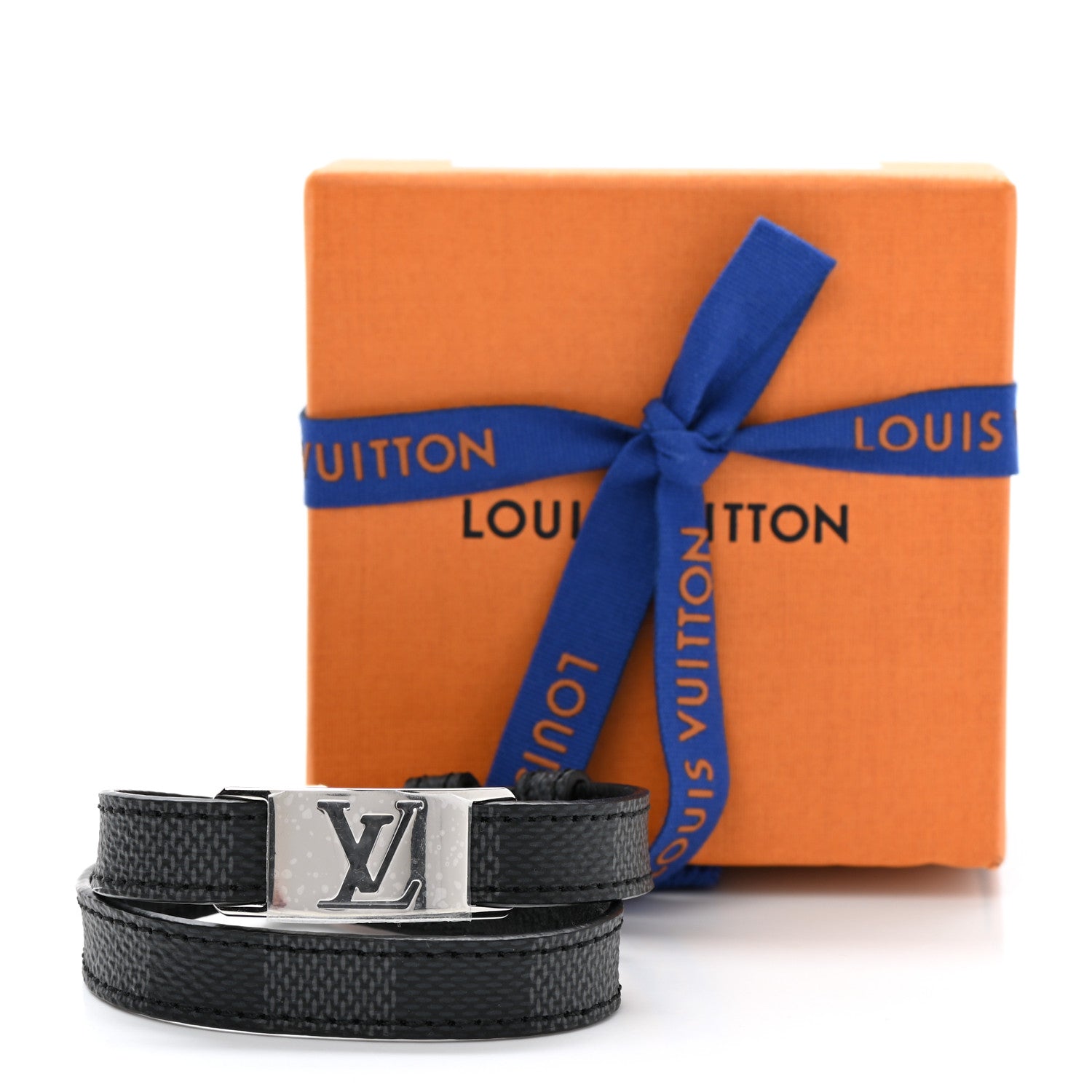 Louis Vuitton Damier Graphite Sign It Bracelet 5 of 5
