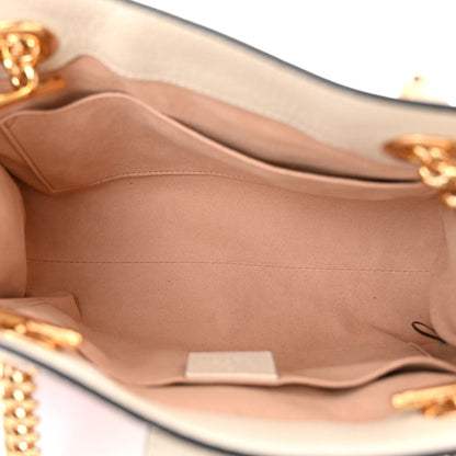 Gucci GG Supreme Monogram Flora Textured Calfskin Small Padlock Tote Beige Ebony Multicolor Mystic White 5 of 10