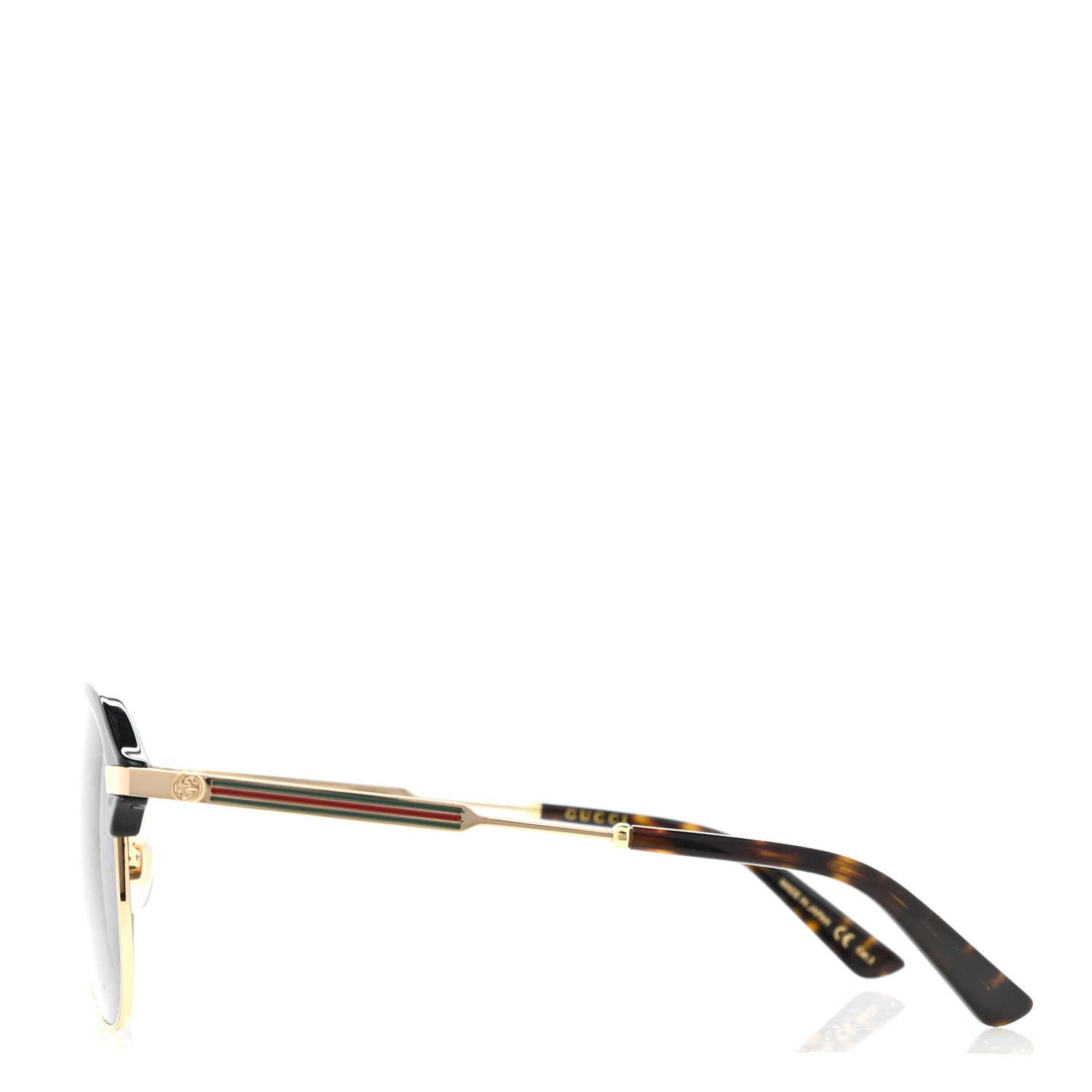 Gucci Web Aviator Sunglasses GG0288SA Gold 4 of 7
