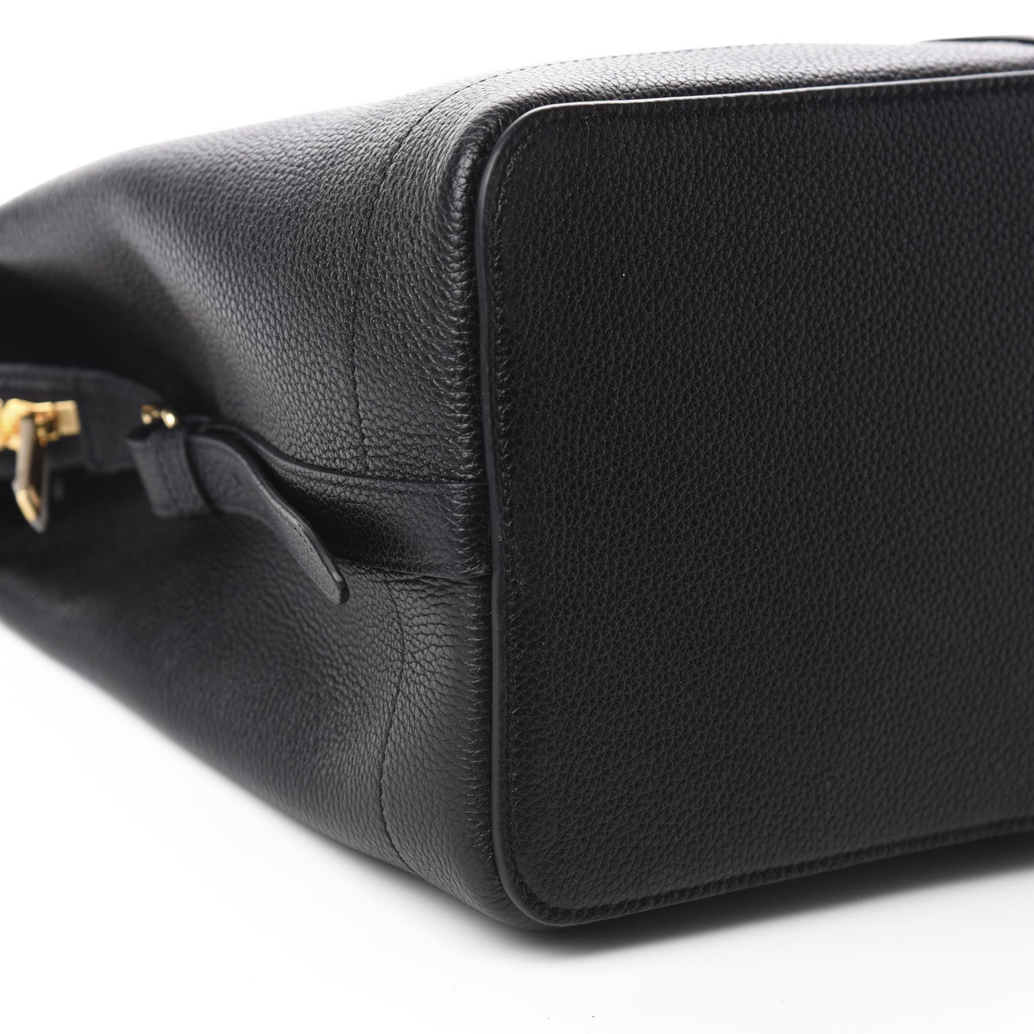 Celine Grained Calfskin Medium Cabas De France Black 6 of 8