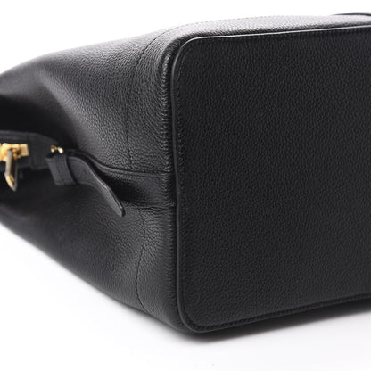 Celine Grained Calfskin Medium Cabas De France Black 6 of 8