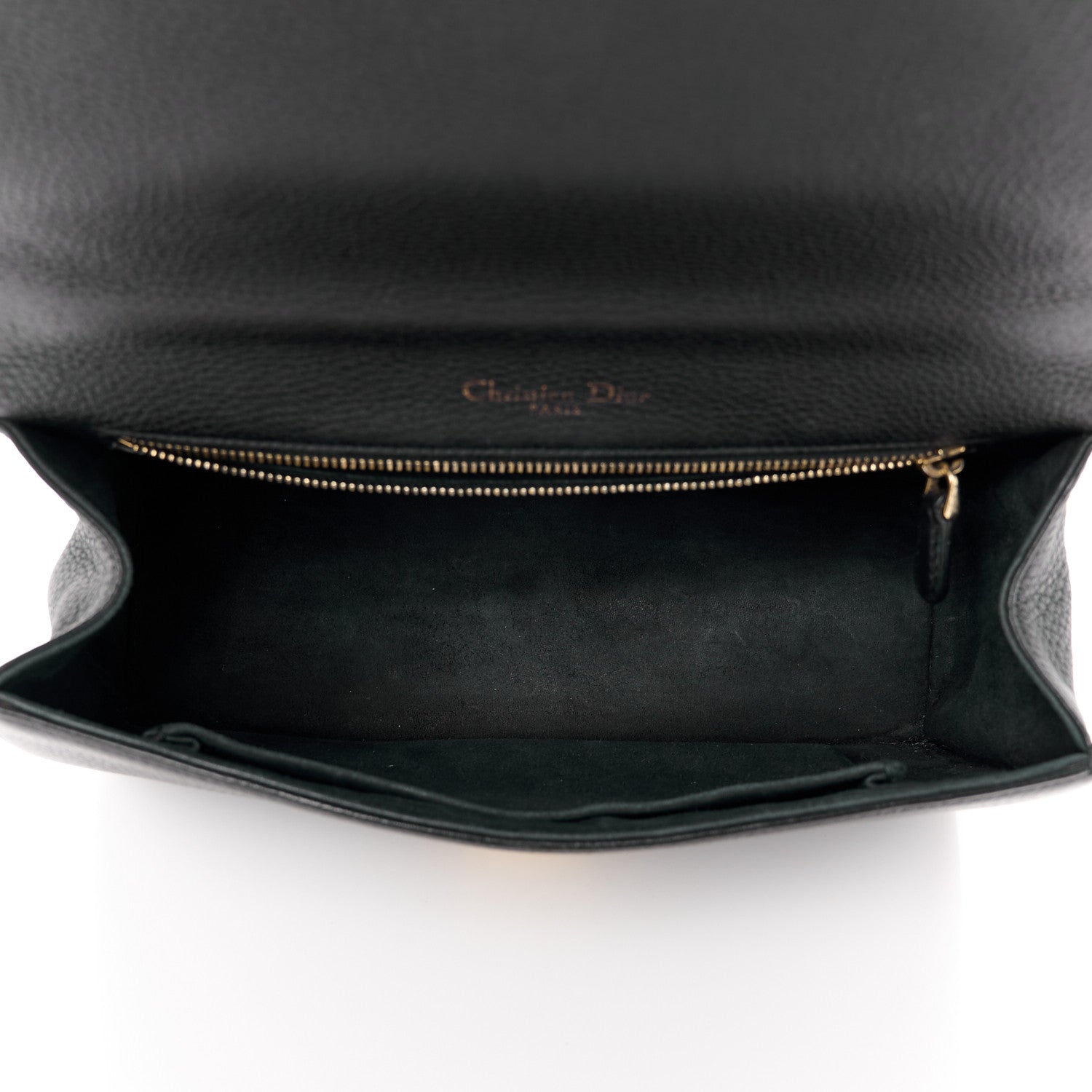 Christian Dior Grained Calfskin Medium Diorama Flap Bag Black 5 of 11