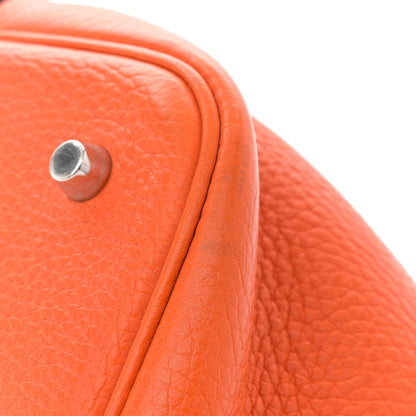 Hermes Taurillon Clemence Picotin Lock 22 MM Orange 12 of 12