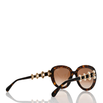 Chanel Pearl Crystal Bijoux Polarized Sunglasses 5335-H-B Tortoise 4 of 8
