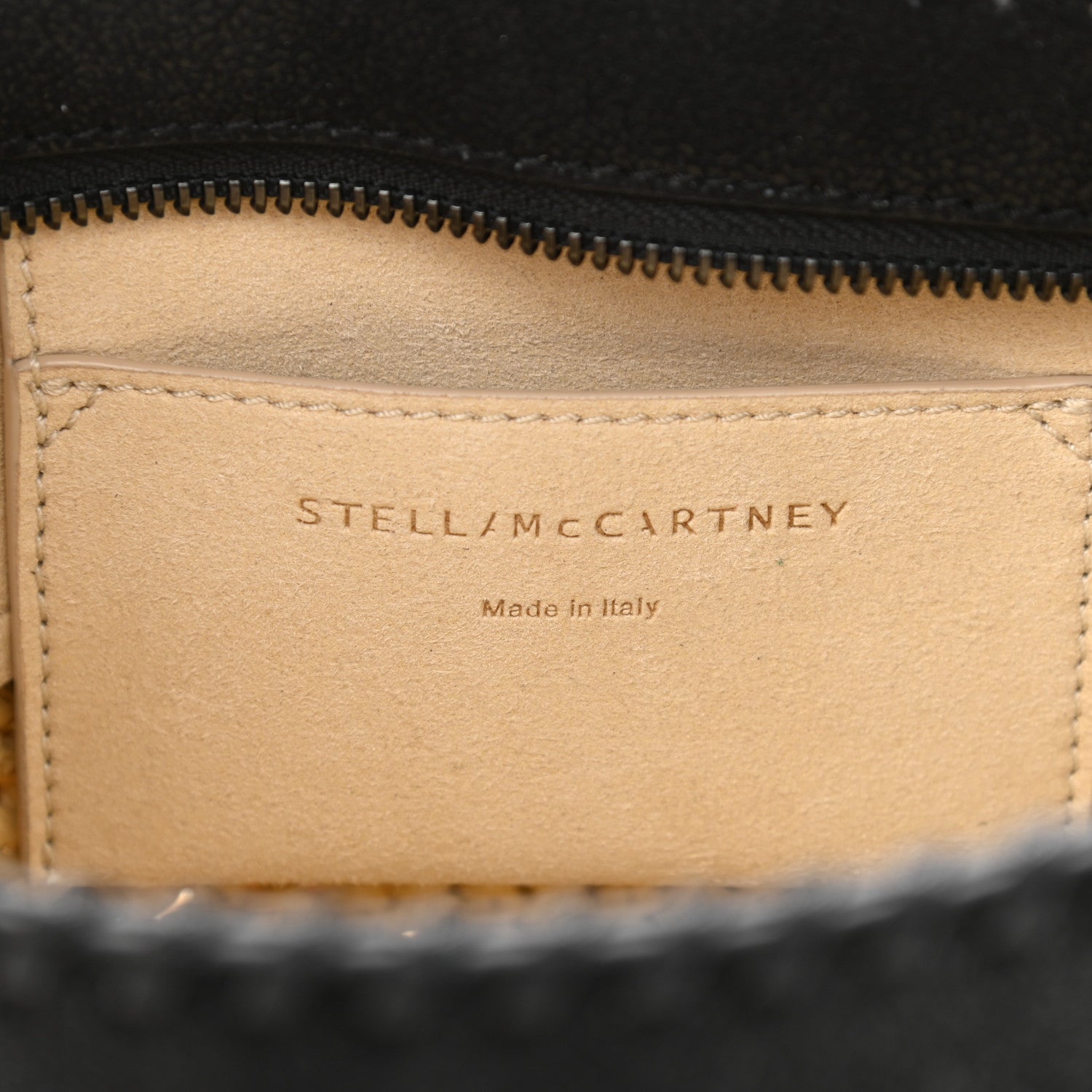 Stella McCartney Shaggy Deer Raffia Mini Shoulder Bag Black 6 of 10