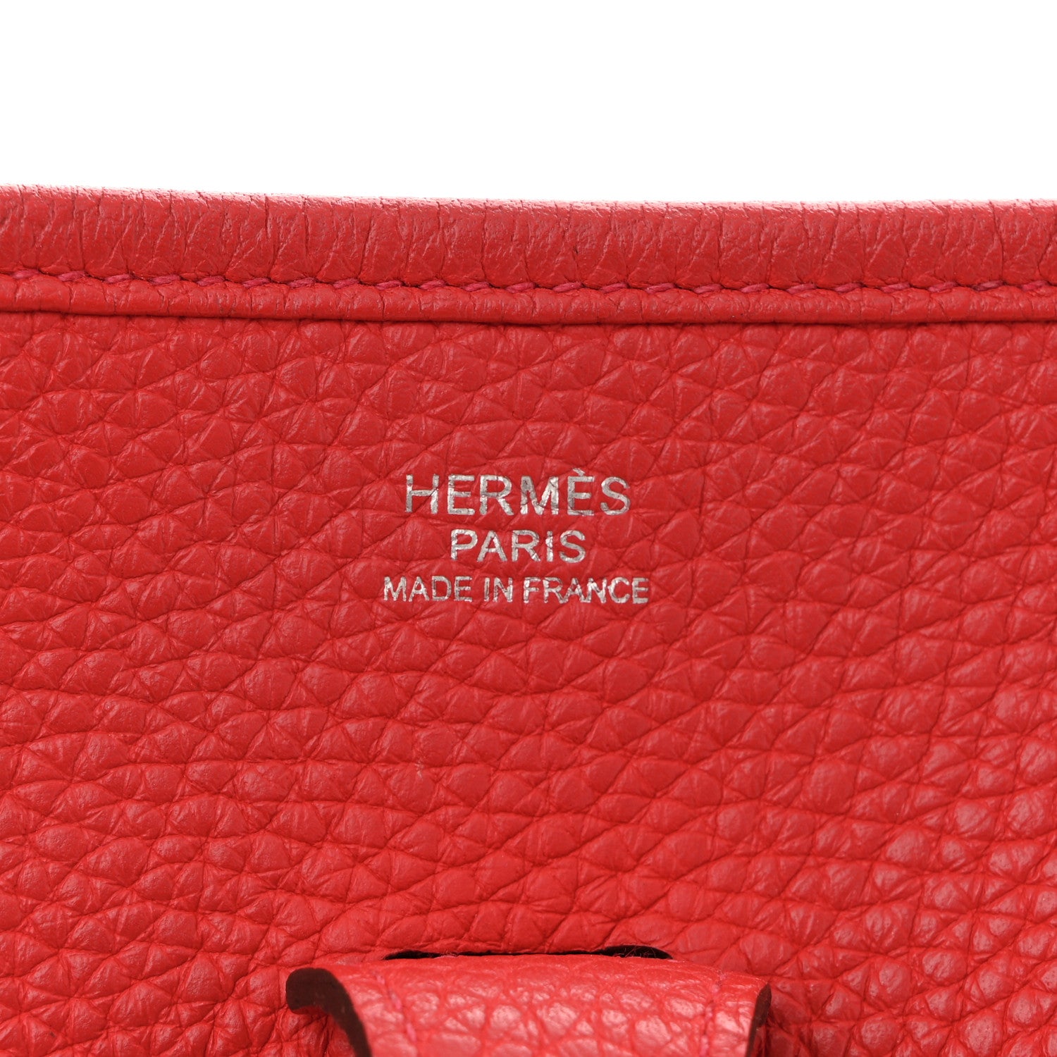 Hermes Taurillon Clemence Evelyne III PM Rouge Tomate 6 of 14