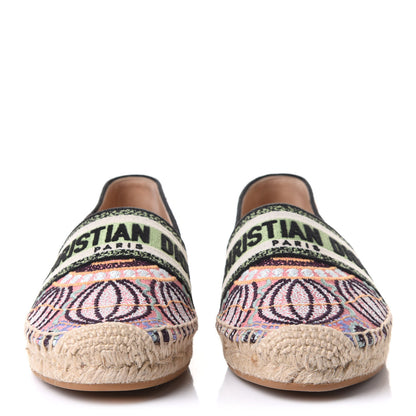 Christian Dior Embroidered Dior In Lights Granville Espadrille 38 Multicolor 2 of 10
