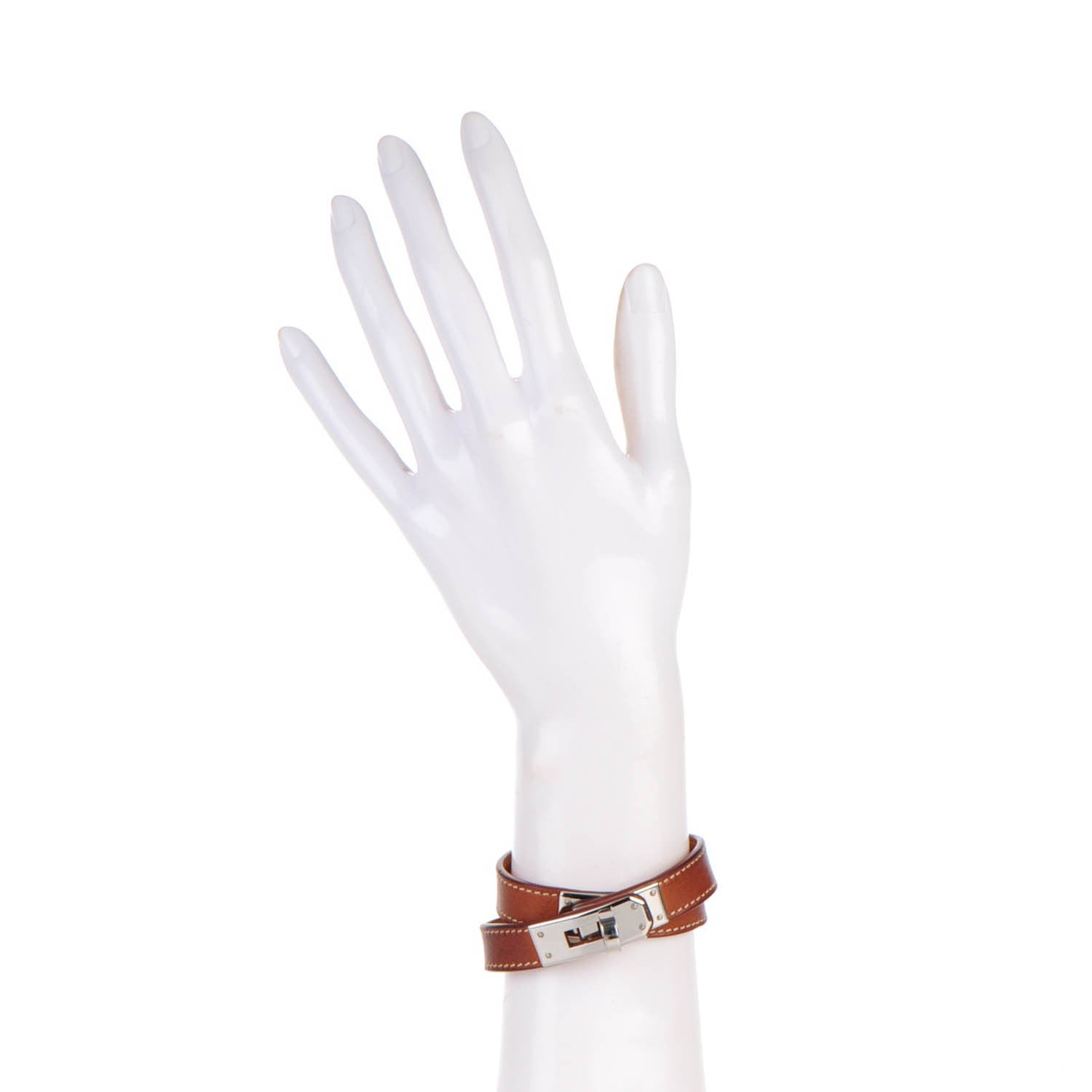 Hermes Barenia Kelly Double Tour Bracelet S Fauve 2 of 7