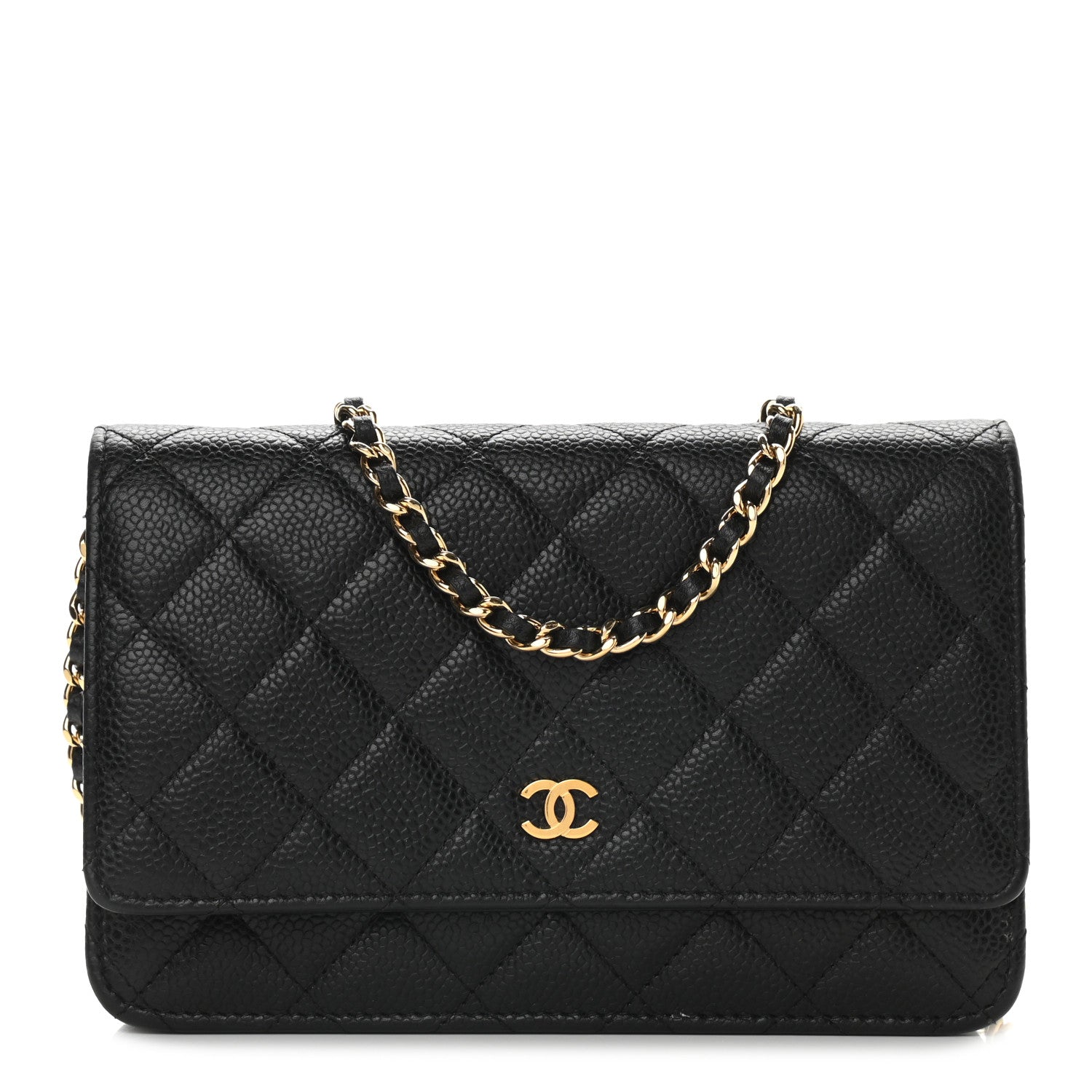 Chanel Caviar Quilted Wallet On Chain WOC Black 1 of 10