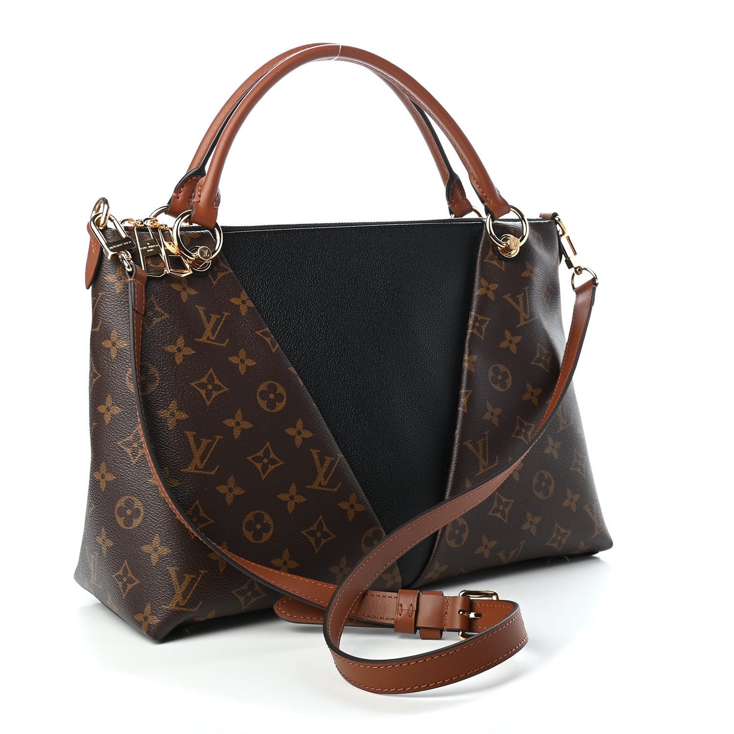 Monogram V Tote MM Black