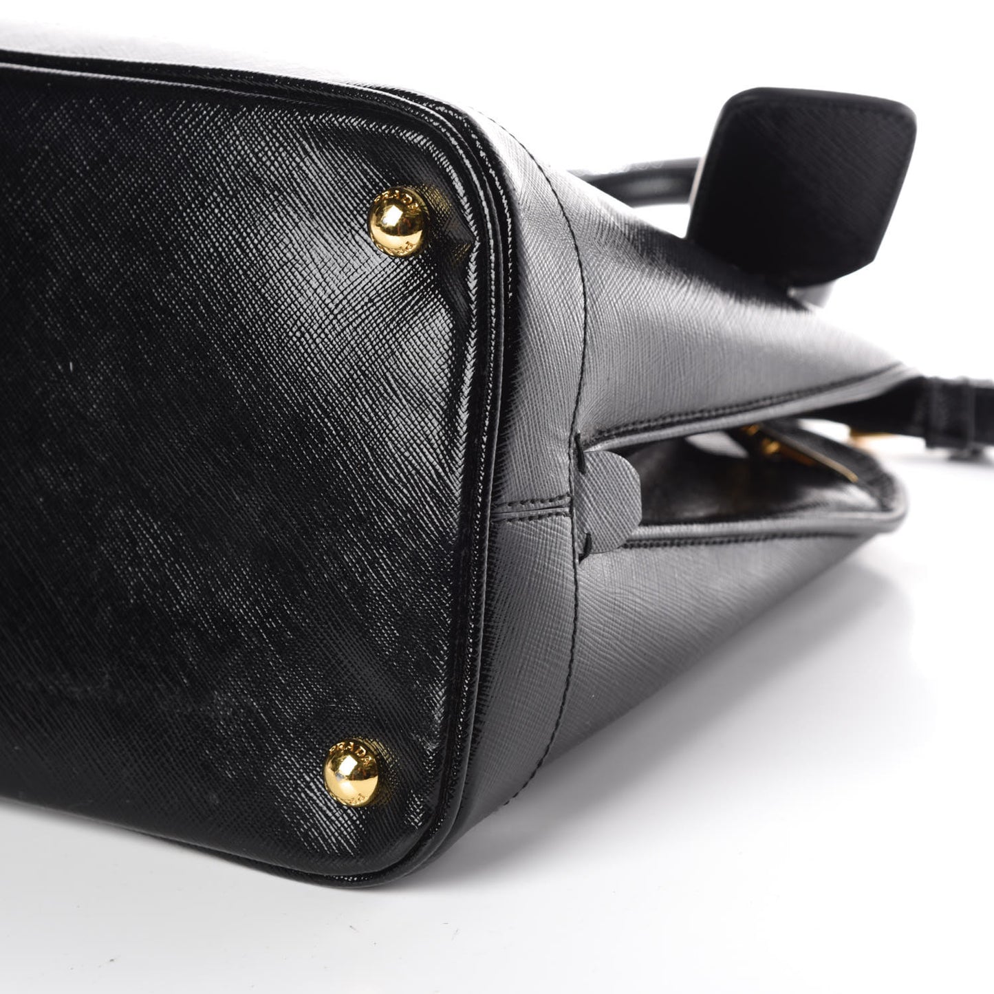 Saffiano Vernice Open Promenade Tote Black