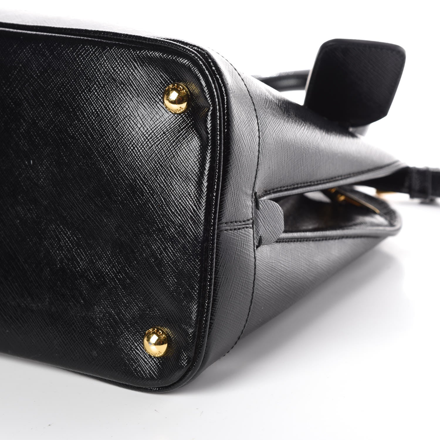 Prada Saffiano Vernice Open Promenade Tote Black 6 of 8