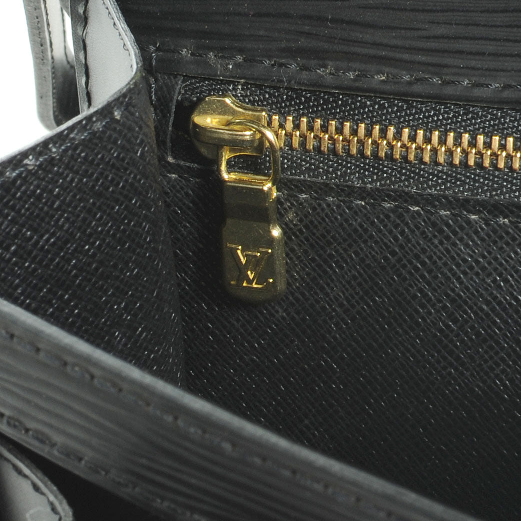Louis Vuitton Epi Pochette Sellier Dragonne Clutch Black 7 of 8