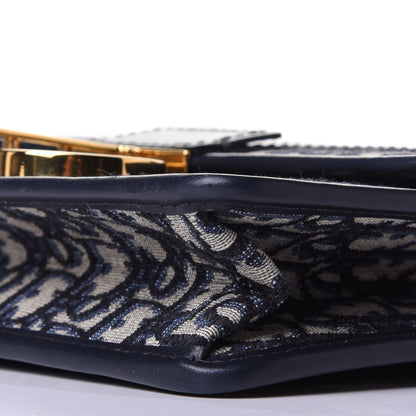 Christian Dior Oblique 30 Montaigne Flap Bag Blue 10 of 10
