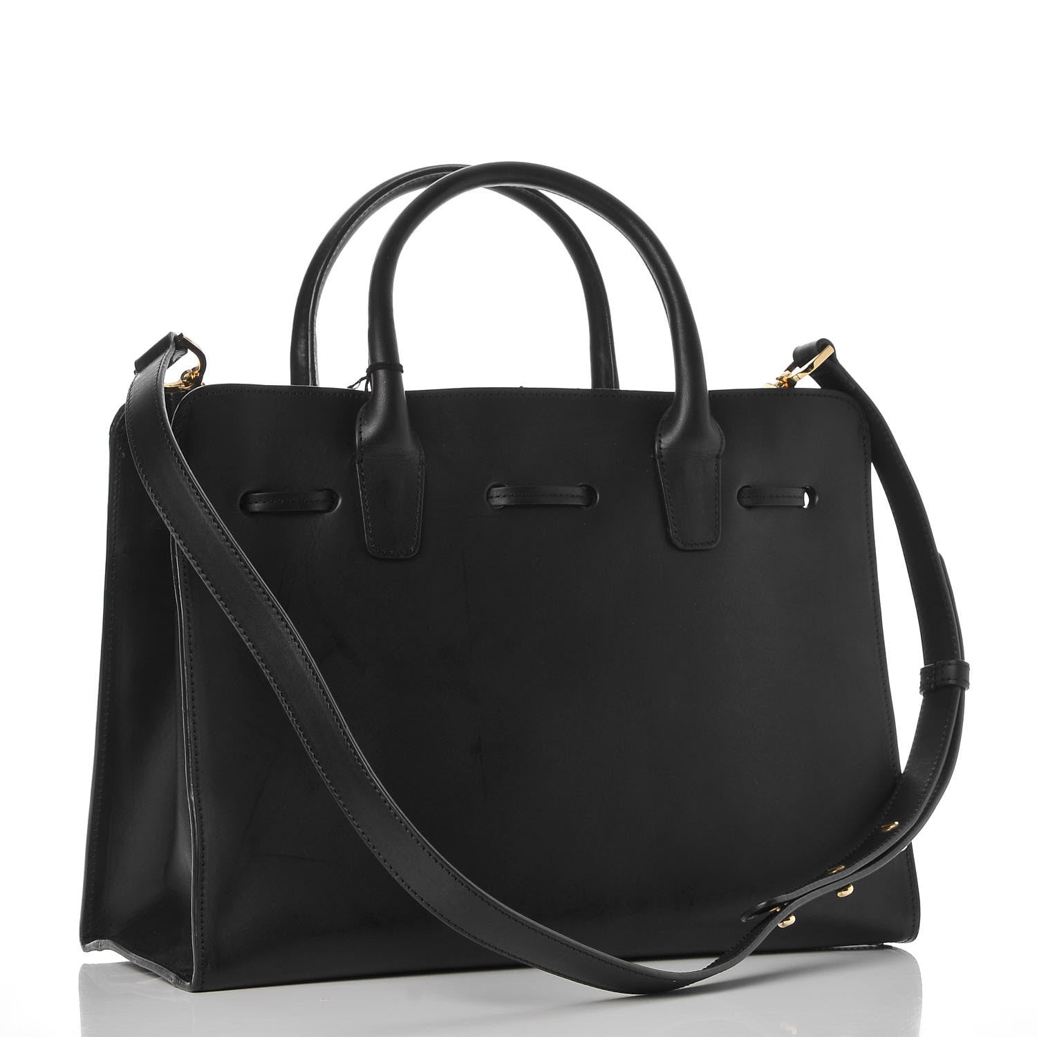 Mansur Gavriel Calfskin Sun Bag Black 3 of 13