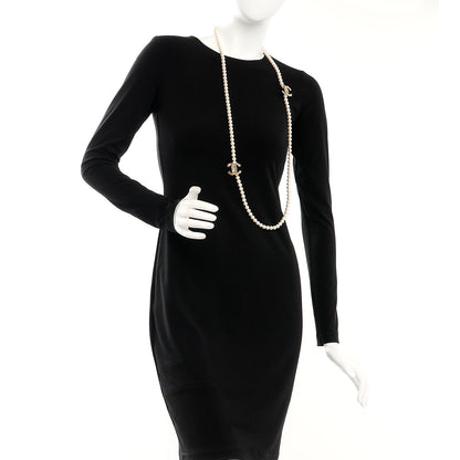 Chanel Pearl Crystal CC Long Necklace 2 of 5