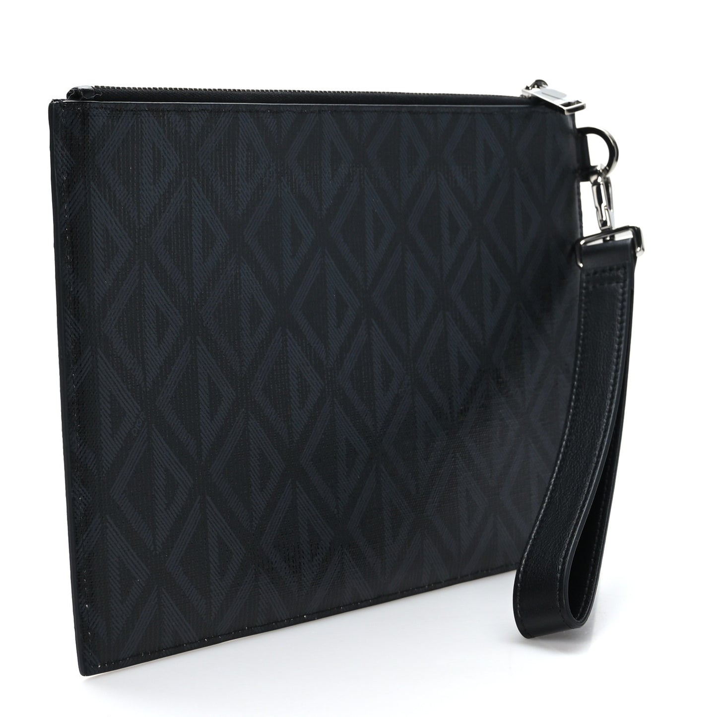 Coated Canvas CD Diamond Hit The Road A5 Pouch Black