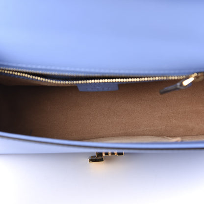 Gucci Calfskin Small Sylvie Shoulder Bag Clear Sky Blue 5 of 11