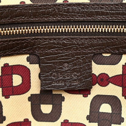 Gucci Monogram Medium Jolicoeur Tote Dark Brown 6 of 11