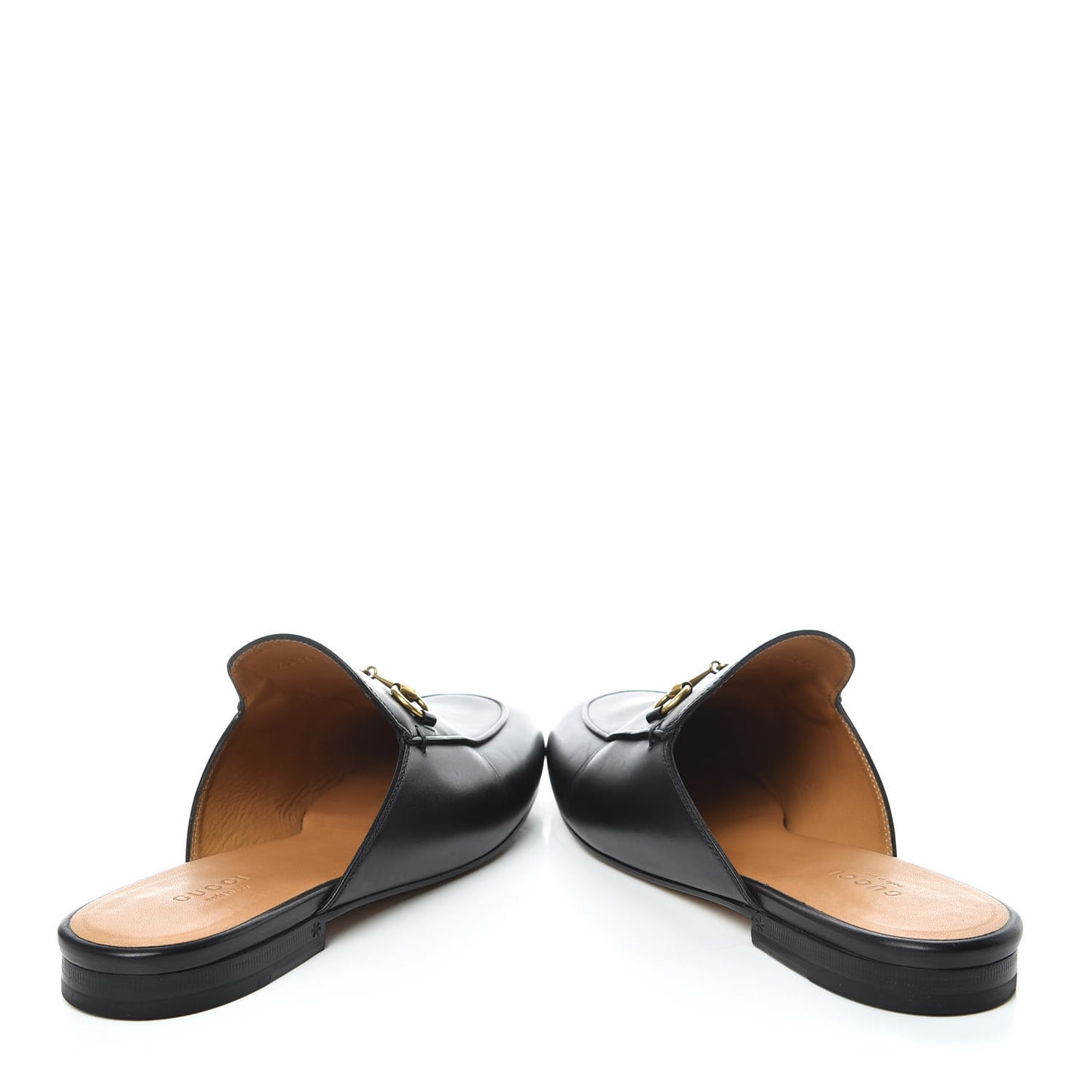 Calfskin Womens Princetown Slippers 39.5 Black
