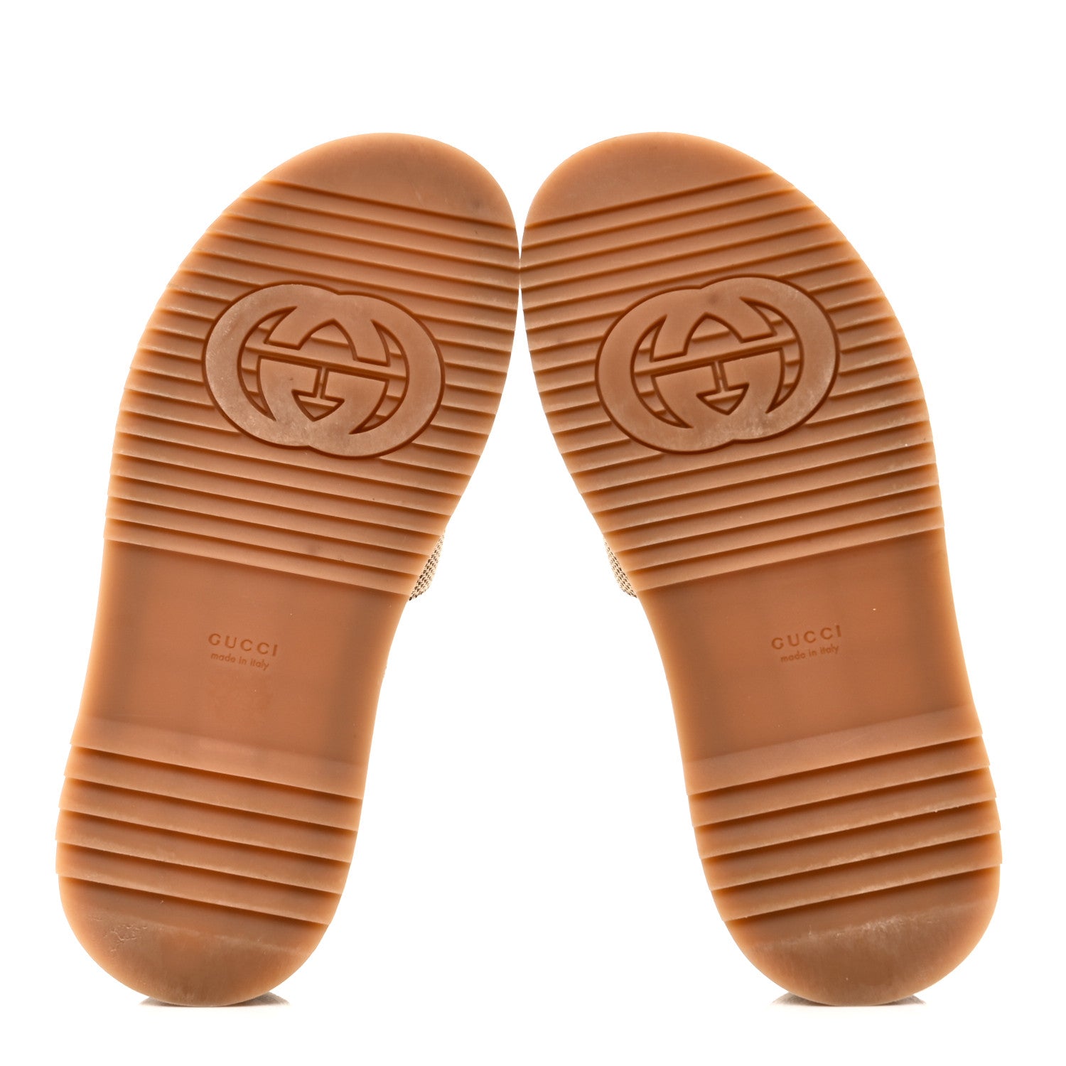 Gucci Monogram Maxi GG Angelina Platform 55mm Slide Sandals 37 Camel Ebony 7 of 10