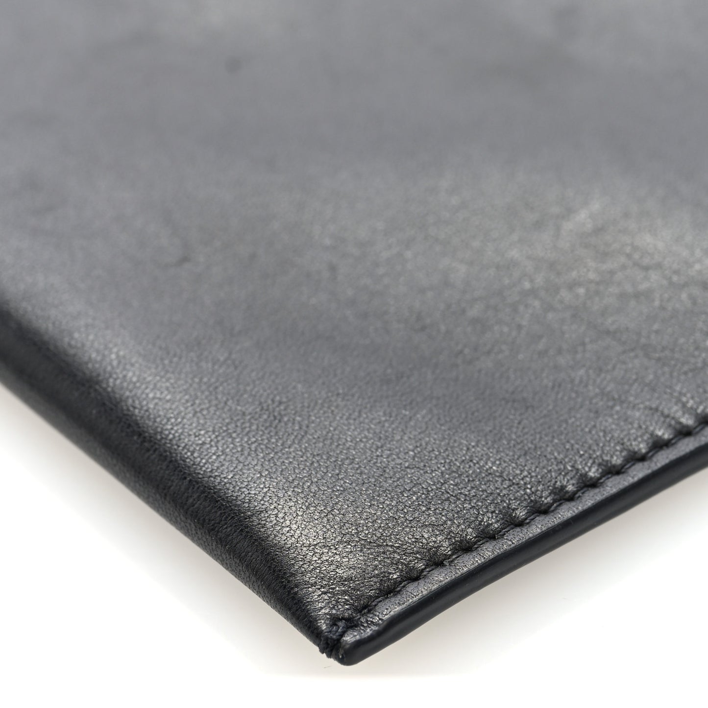Vegetable Calfskin Medicine Pouch Black