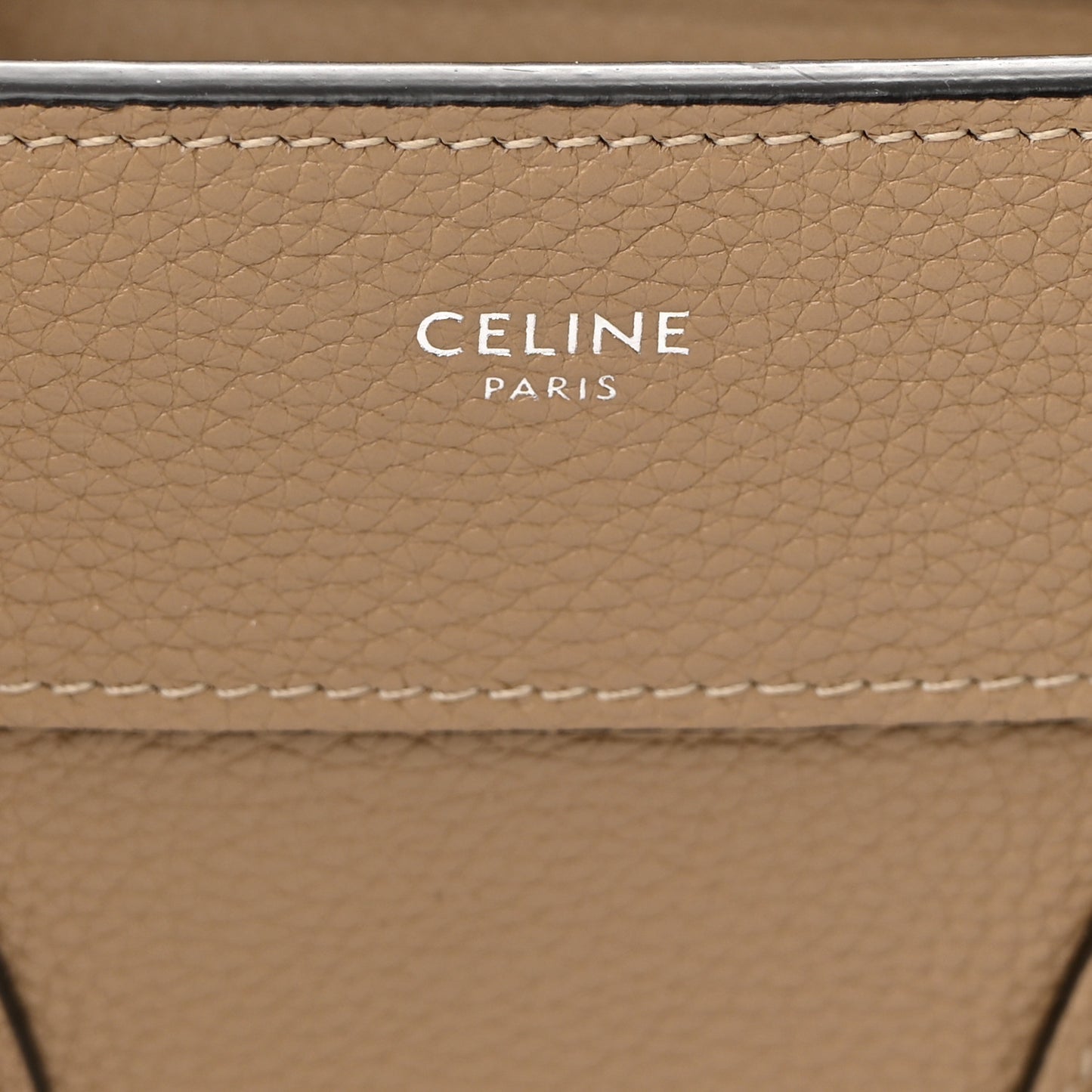 Drummed Calfskin Micro Luggage Dune