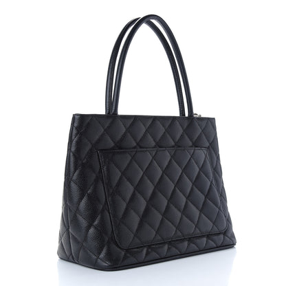 Chanel Caviar Quilted Medallion Tote Black 3 of 9