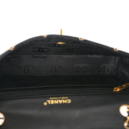 Chanel Calfskin Quilted Contrast Stitch Medium Flap Black 5 of 11