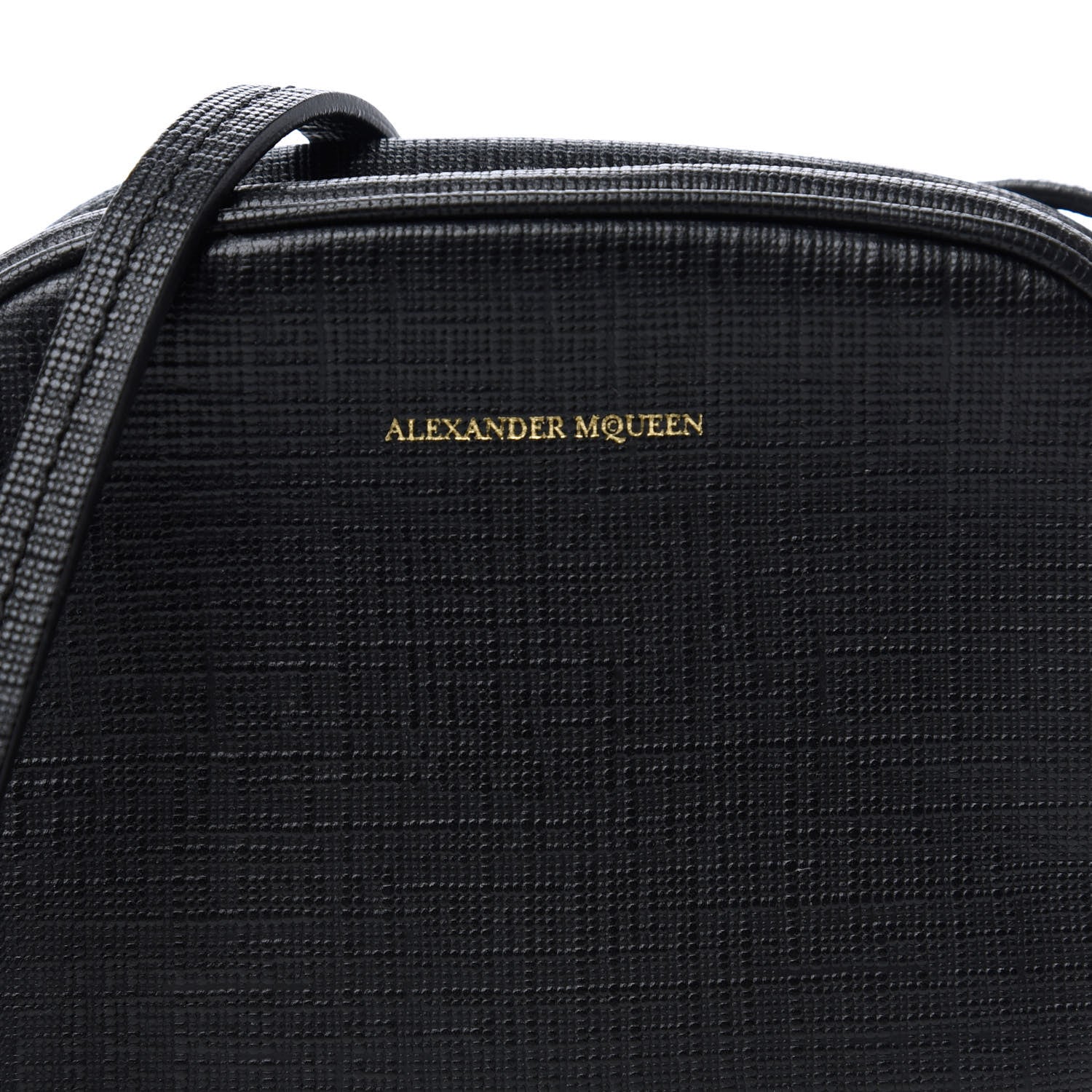 Alexander McQueen Textured Calfskin Mini Camera Bag Black 10 of 10