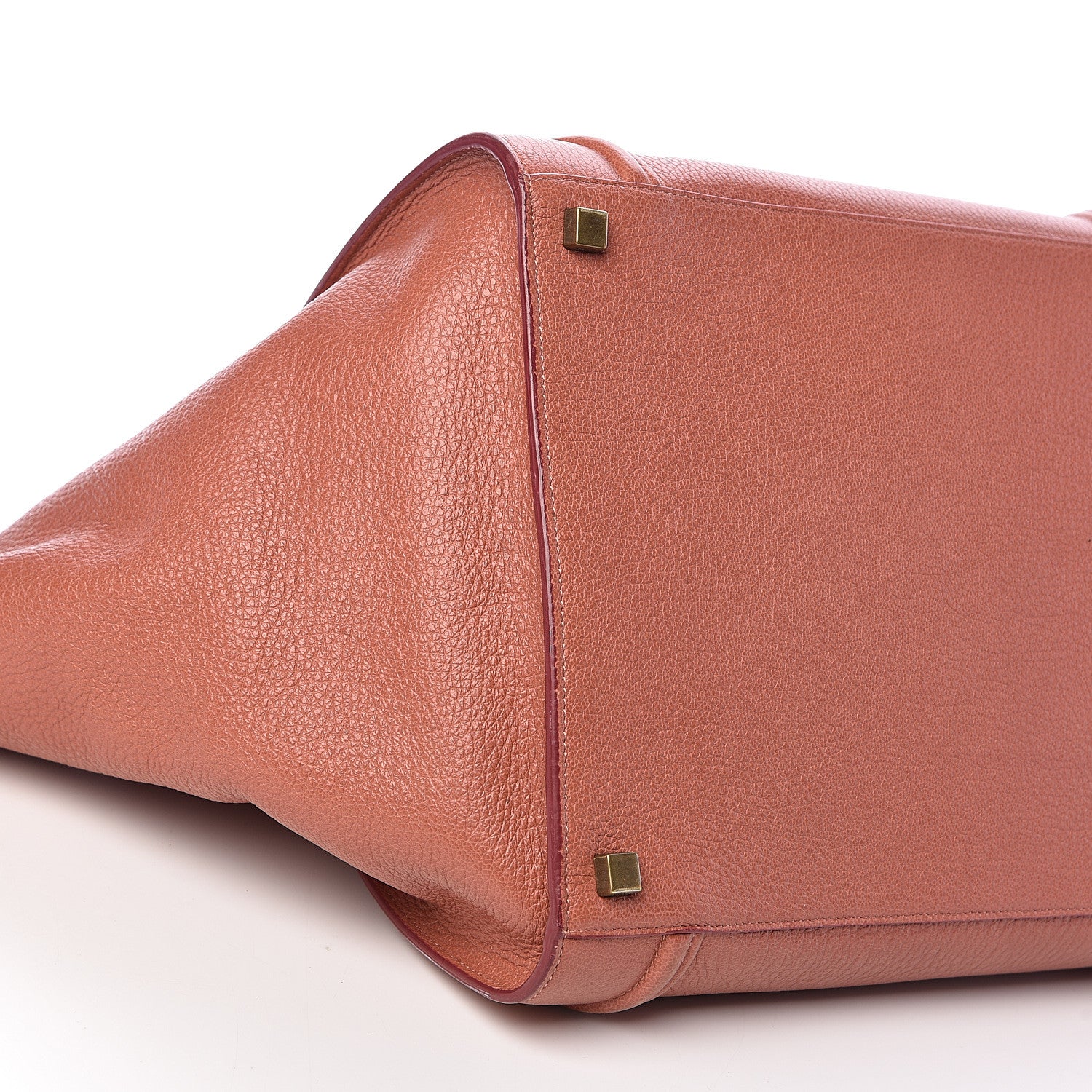 Celine Shiny Grained Calfskin Medium Phantom Luggage Terracotta 10 of 14