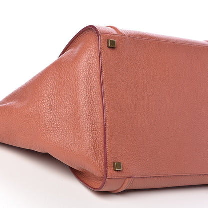 Celine Shiny Grained Calfskin Medium Phantom Luggage Terracotta 10 of 14
