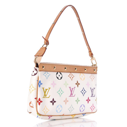 Louis Vuitton Monogram Multicolor Pochette Accessories White 4 of 9