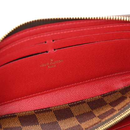 Louis Vuitton Damier Ebene Clemence Wallet Cherry 5 of 10