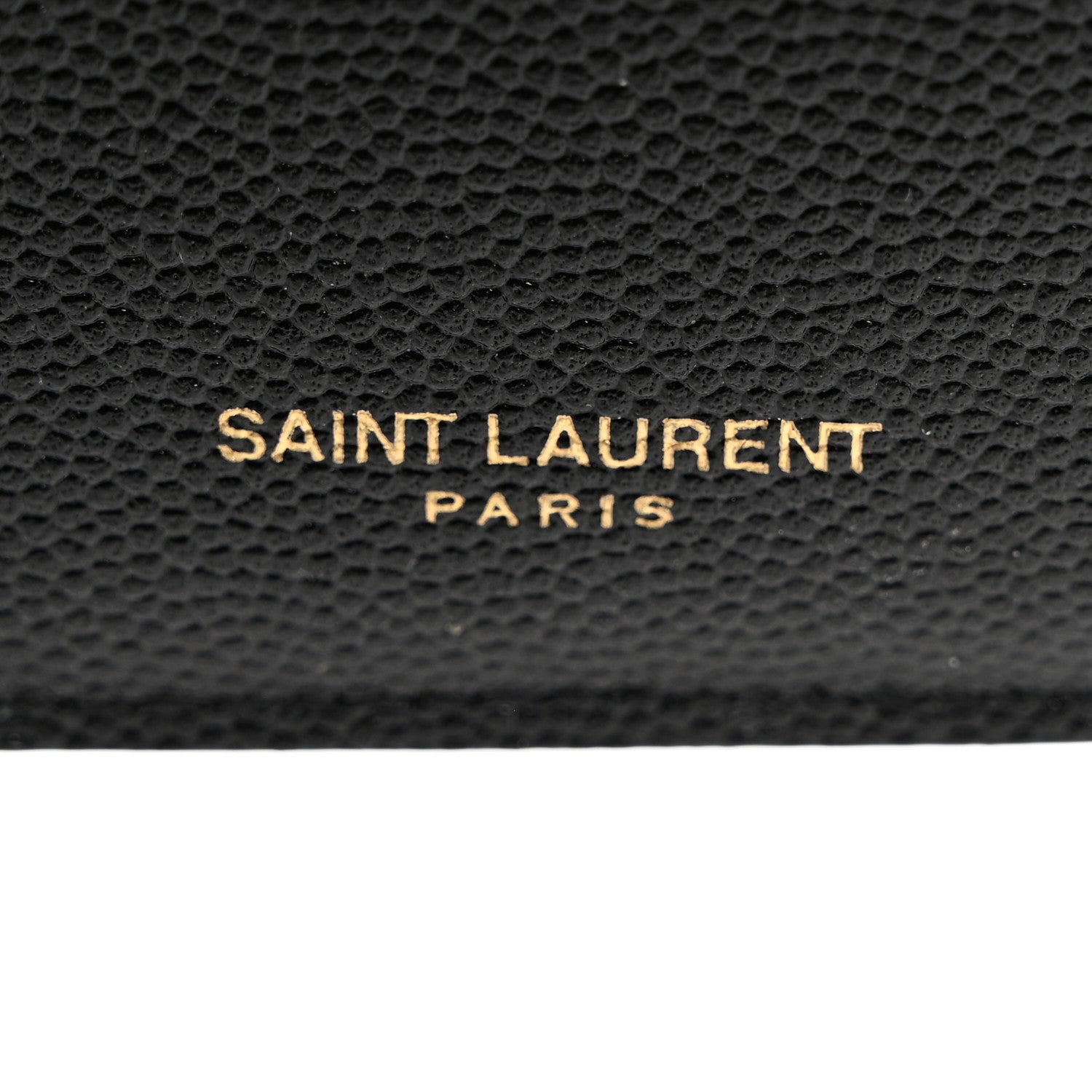 Saint Laurent Grain De Poudre Monogram Bi-Fold Wallet Black 7 of 8