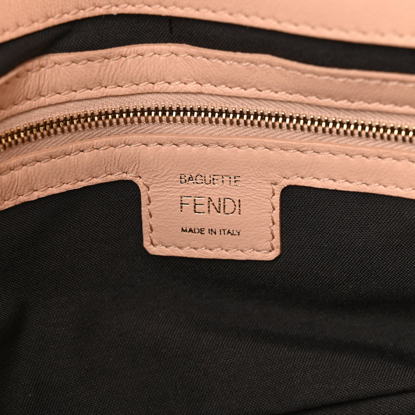 Nappa FF 1974 Embossed Baguette Rosa Quarzo